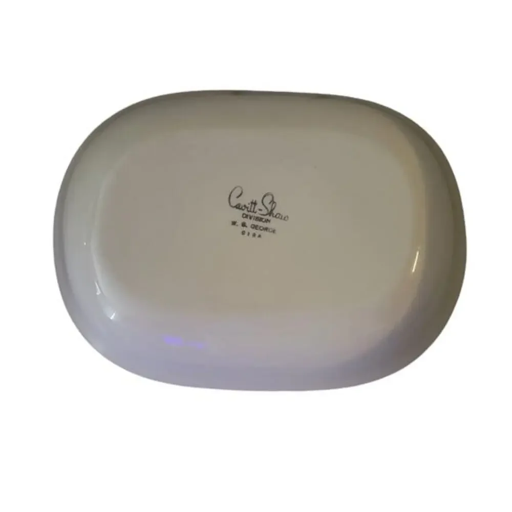 Vintage 30s Country Gentleman by Cavitt‎ Shaw WS George Rectangle Serving Bowl